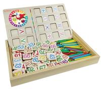 LEXIBOOK Bio Toys Math School EDU200LXB | Wooden counting activity box, preschool learning toy
