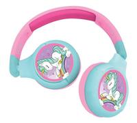 Lexibook Bluetooth 5.0 & Wired Foldable Versatile Headphone Built-In Mic Unicorn