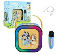 LEXIBOOK, Bluey, Portable karaoke speaker, Wireless mic, Blue, BTC020BYLXB