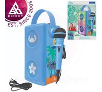 Lexibook BTP185DZ Disney Stitch Luminous Bluetooth Speakers with Lights & Mic