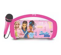 Lexibook Btp585Bbz Barbie Bluetooth Speakers With Lights & Mic 1200 Mah Pink