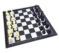 Lexibook, Chessman Classic, Magnetic and Foldable Chess, 32 Pieces, Family Board Game, Black/Grey, CGM320