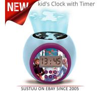 Lexibook Children's Projector Alarm Clock with Timer│LCD Screen│Disney Frozen