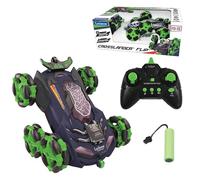 Lexibook RC45 Crosslander Flip, Remote Control car, up to 8km/h, 360° Figure, Sound and Light Effects, Smoke Jet, 6 Wheels, Rechargeable, S, Verte