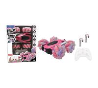 LEXIBOOK - Crosslander glow-in-the-dark radio control car, remote control, rechargeable, electronic action game, Pink/Black, RC21GLXB