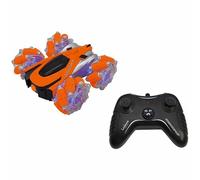 Lexibook Remote Control Car Crosslander 360 RC21 – Glow-in-the-dark, Rechargeable – Orange/Black