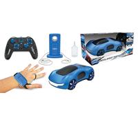 Lexibook, Crosslander® Phantom RC, Remote control racing car with smoke jets, up to 15 km/h, Drift mode, Classic and gesture remote control, Sound and light effects, Blue, RC65