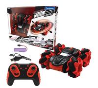 LEXIBOOK, Crosslander® Slide, remote control car, up to 12km/h, 4 wheel drive, reversible, crazy 360° stunts, light effects, rechargeable, RC58LXB