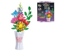 LEXIBOOK, Crystal Gem Flower Bouquet, White/Pink/Green/Blue, CRSS57