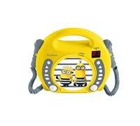 Lexibook RCDK100DES Universal Despicable Me Minions CD Player with 2 Microphones, Headphones Jack, Battery-Operated, Yellow