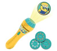 Lexibook, Despicable Me, Minions story projector and torch, Projects 24 images from the film Dspicable Me with 3 discs, Yellow/Blue, LTC050DES