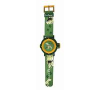 LEXIBOOK - Dinosaur Adjustable Projection Watch Digital Screen - 20 Images of Dinosaur - for Children - Green and Yellow - DMW050DINOLXB
