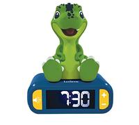 LEXIBOOK RL800DINO Nightlight Alarm Clock - Dinosaur, Green,Blue
