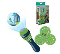 LEXIBOOK - Dinosaur - Stories projector, torch light and projector with 3 discs, 24 images, create your own stories, LTC050DINO