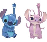 LEXIBOOK Disney 3D Walkie Talkies Set - Stitch & Angel, Blue,Purple
