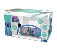 LEXIBOOK Stitch Karaoke Speaker Blue BTP585DZ | Stereo, mic, USB & SD ports, rechargeable battery, handle