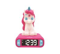LEXIBOOK, Unicorn, Nightlight alarm clock, Sounds and Melodies, LCD Backlit screen, Luminous, Snooze, Pink, RL800UNI