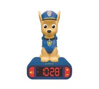 LEXIBOOK RL800PA Paw Patrol Digital Alarm Kids with Night Light Snooze and Dogs Sound Effects Childrens Clock Luminous Chase, Blue Colour