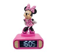 Lexibook RL800MN 3D Minnie Mouse Childrens Clock with Night Light