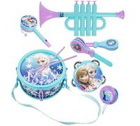Lexibook Disney Frozen Elsa Anna K360FZ Musical Toy Music Set 7 Musical Instruments (Drum, Maracas, Castanet, Harmonica, Recorder, Trumpet, Tambourine)