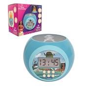 LEXIBOOK, Disney Moana, Alarm clock-projector with alarm and snooze function, nightlight with timer, LCD screen, battery-operated, Blue, RL977VNLXB