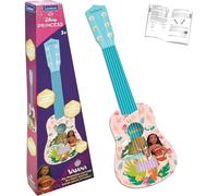 Lexibook Disney Moana Kids Guitar 53cm 6 Nylon Strings Pink/Blue Beginner Toy