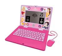 Lexibook, Disney Princess Age 4+, Bilingual and Educational Laptop SPANISH/ENGLISH, Toy for Children, 170 Activities to Learn, Play Games and Music, Large Screen, Pink, JC599DPi2