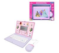 Lexibook, Disney Princess, Bilingual Educational Laptop, English and French, 164 Activities, Learning Games, Realistic Mouse and Keyboard, Large Screen, Pink/Purple, JC601DPi1LXB