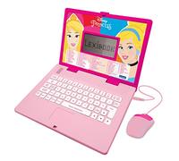 Lexibook, Disney Princess, Educational and Bilingual Laptop German/English, Girls Toy with 124 Activities to Learn, Play Games and Music, Pink, JC598DPi3