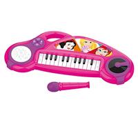 Lexibook, Disney Princess, Electronic Piano for Children with Light Effects, Microphone, Drums, Built-in Speaker, Demo Tunes, DJ Player, Pink/Purple, K704DP