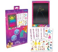 LEXIBOOK Disney Princess Magic Slate, CRT10DP | A4 size, 28 cm screen, 1 stylus & 6 stencils included, Multicolored Drawings, Pink