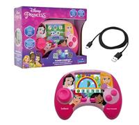 LEXIBOOK, Disney Princess, Power Console®, Bilingual educational game console with 100 activities, French/English, Pink, JCG100DPi1LXB