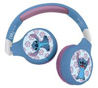 LEXIBOOK Disney Stitch 2-in-1 Bluetooth & Wired Kids Headphones Foldable UK