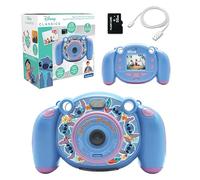 Lexibook, Disney Stitch, 4-in-1 Kids digital camera with photo, video, audio and game functions, 32GB SD card included, blue, DJ080D