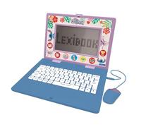 Lexibook, Disney Stitch, Bilingual and Educational Laptop ENGLISH/FRENCH, Toy for Children, 170 Activities to Learn, Play Games and Music, Large Screen, Blue/Purple, JC599Di1