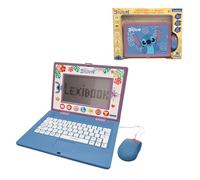 Lexibook, Disney Stitch, Bilingual Educational Computer Stitch with 170 Activities English/Italian, JC599Di5