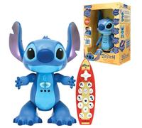 LEXIBOOK, Disney Stitch, Bilingual English Italian Interactive Toy, Gesture and Remote Control, Reacts to Touch, Programmable, Two Speed, Blue, STITCHi5
