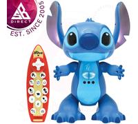 Lexibook, Disney Stitch, Bilingual French English Interactive Toy, Gesture and Remote Control, Reacts to Touch, Programmable, Two Speed, Blue, STITCHi1