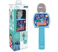 Lexibook, Disney Stitch, Bluetooth® Microphone with voice change function, Built-in speaker, Phone holder included, Blue, MIC240DLXB