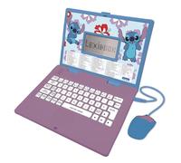 LEXIBOOK, Disney Stitch Educational Laptop for kids, JC598Di17 | English/Polish, 124 activities, Writing, Maths, Logic, Music