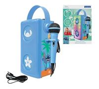 LEXIBOOK, Disney Stitch, Luminous wireless Bluetooth® speaker with microphone, Multi-coloured light effects, SD/TF card slot, Rechargeable battery, Blue, BTP185DZ