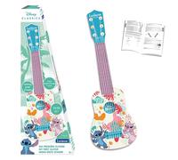 Lexibook, Disney Stitch, My first guitar for children, 6 nylon strings, 53 cm / 21'', Guide included, Blue, K200DLXB