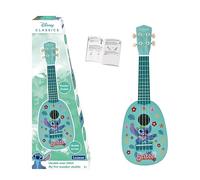 Lexibook, Disney Stitch, My first wooden ukulele, 4 nylon strings, 53 cm, guide included, Blue, K230DLXB