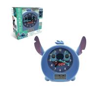 LEXIBOOK, Disney Stitch, My Sleep Companion, Alarm clock, nightlight, dawn simulator and storyteller, with power cord, blue, RLT100DLXB