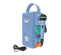 LEXIBOOK, Disney Stitch, Luminous wireless Bluetooth® speaker with microphone, Multi-coloured light effects, SD/TF card slot, Rechargeable battery, Blue, BTP185DZ