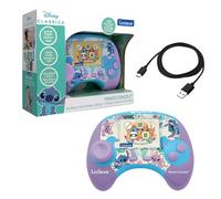 Lexibook, Disney Stitch, Power Console®, Educational bilingual game console with 100 activities, ENGLISH/SPANISH, JCG100Di2