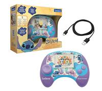 Lexibook, Disney Stitch, Power Console®, Educational bilingual game console with 100 activities, ENGLISH/GERMAN, JCG100Di3