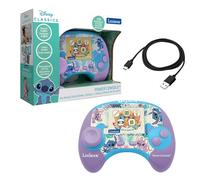 LEXIBOOK, Disney Stitch Power Console® - Educational bilingual game console with 100 activities in English/French, JCG100Di1LXB
