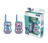 Lexibook, Disney Stitch, Walkie-Talkies 200m, Communication Game for Children, 2 Communication Channels, Belt Clip, Blue/Purple, TW12DLXB