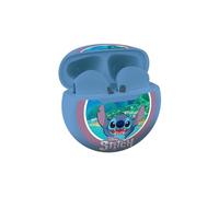 LEXIBOOK, Disney Stitch, Wireless Stereo Earbuds, Ideal Quality Sound, Integrated Microphone, Touch Control, Charging Case, Sound Level Limited at 85 dB, Bleu, HPBT05D